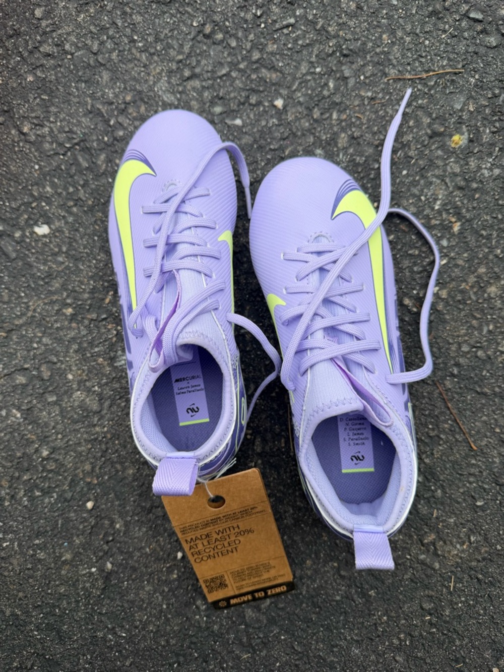 Nike Jr Zoom Vapor 16 Box - Purple with Yellow details